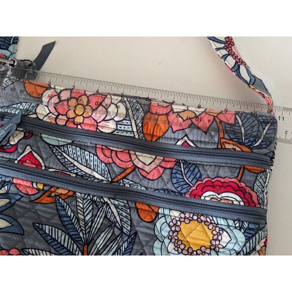 Vera Bradley TROPICAL EVENING Cotton Trio Zip Hipster crossbody bag - Picture 7 of 7